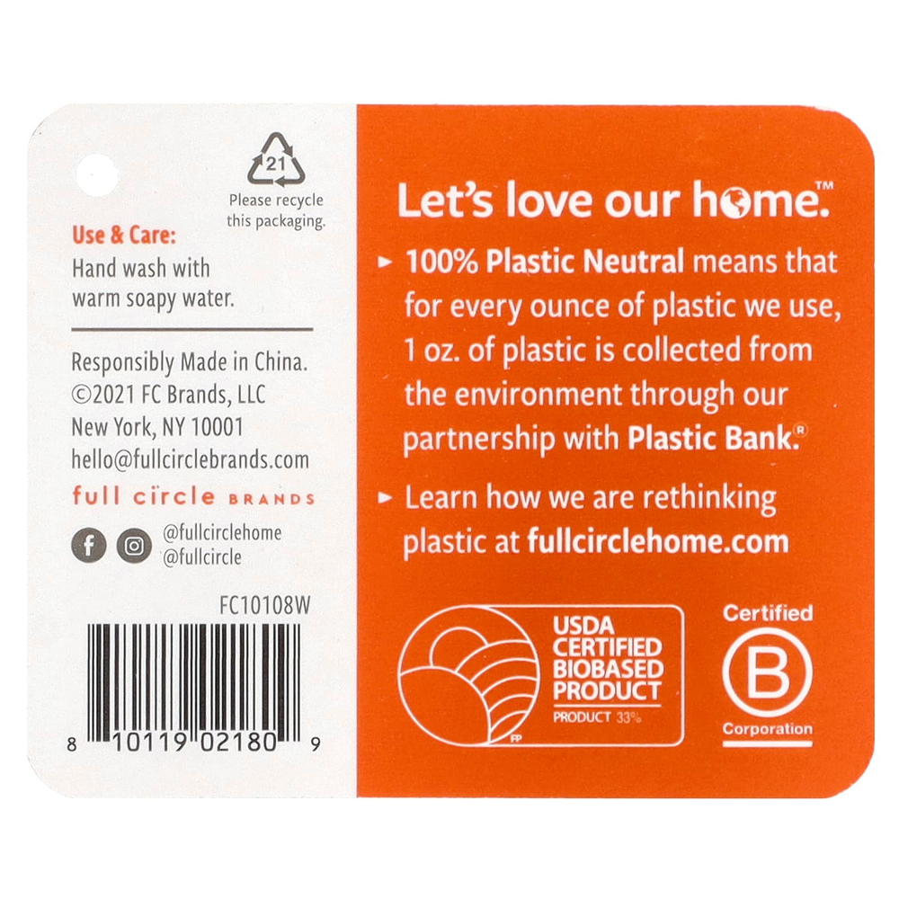 Full Circle, Be Good ™, щетка для посуды, 1 шт.