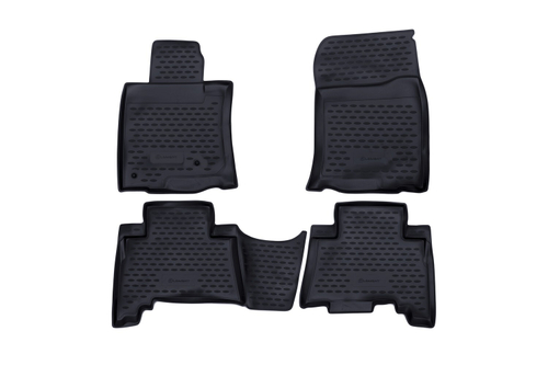 Коврики в салон TOYOTA Land Cruiser Prado, 5 мест, 12/2009-2013, 4 шт. (полиуретан, серые) Element.NLC.48.28.211K