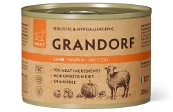 Grandorf Монопротеиновые консервы из ягненка с тыквой и брокколи для собак всех пород