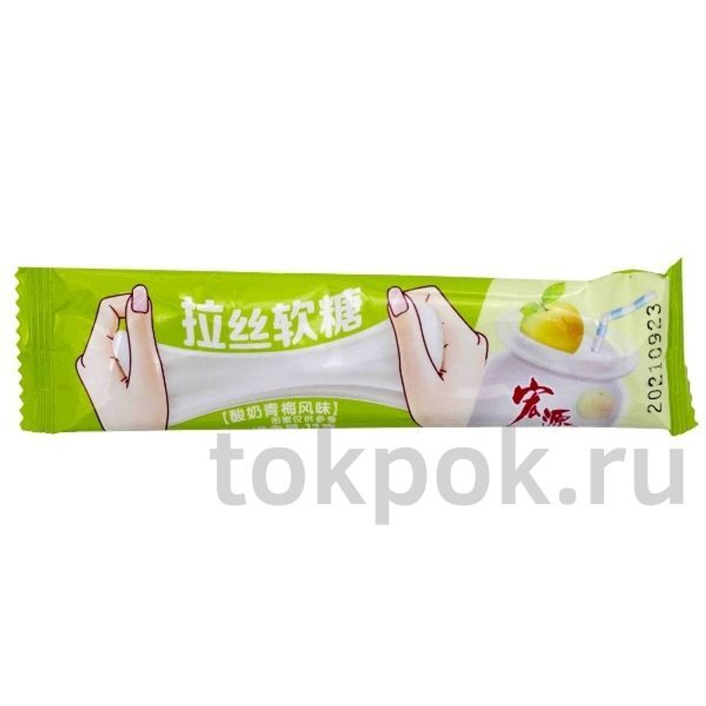 Жевательная конфета со вкусом яблочного йогурта, 13 гр