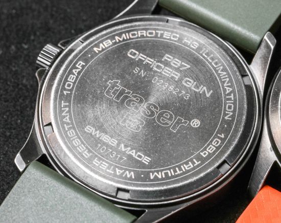 Швейцарские тактические часы Traser P67 OFFICER PRO GUNMETAL Black/Orange 107871