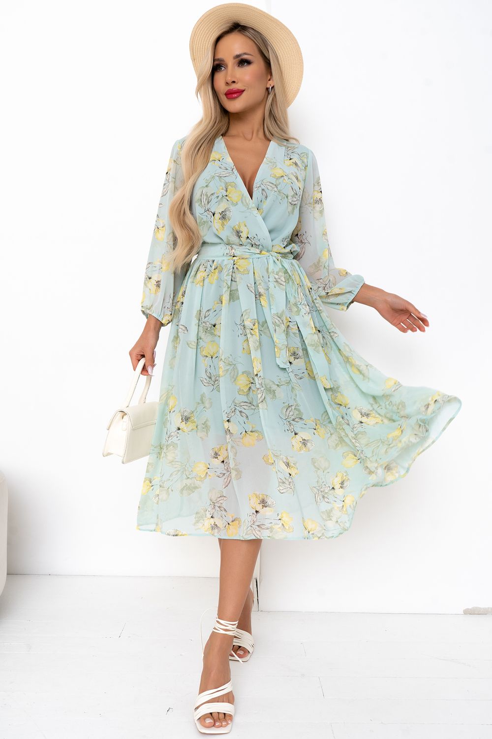 Платье Мила (мята/желтый) Р11-1207/4 Nikol