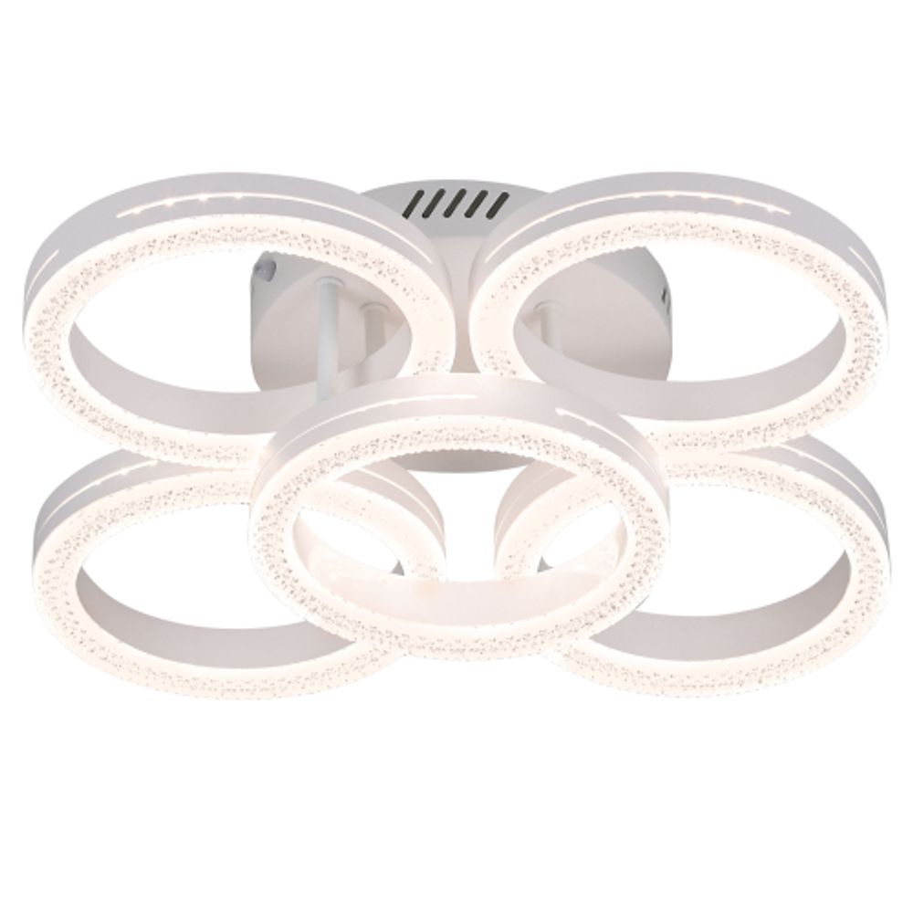 Светильник потолочный светодиодный Rivoli Juniper 6187-701 LED 75Вт 3000-6000К белый с пультом | Rivoli