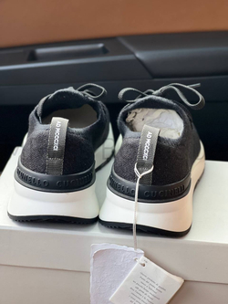 Мужские кроссовки Brunello Cucinelli черного цвета текстильные