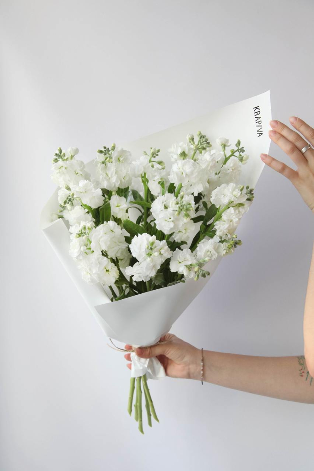 Монобукет Маттиола кустовая White