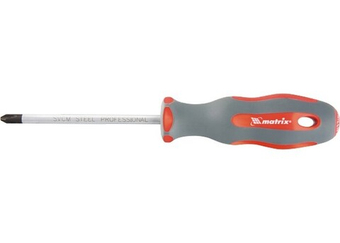 Отвертка Profi, PH0 х 100 мм, SVСM, двухкомпонентная рукоятка Matrix