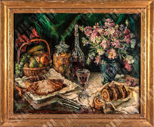 Карбальо Ф. Л. Л. Натюрморт. Холст, масло. Барселона, Испания. 1947 г.