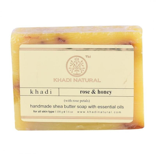 Мыло ручной работы Роза и Мёд Khadi Natural