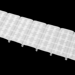 Шторная лента Oz-Is арт. 4428 Р, коэф сборки 1:1,8, цвет белый (ширина 80 mm)