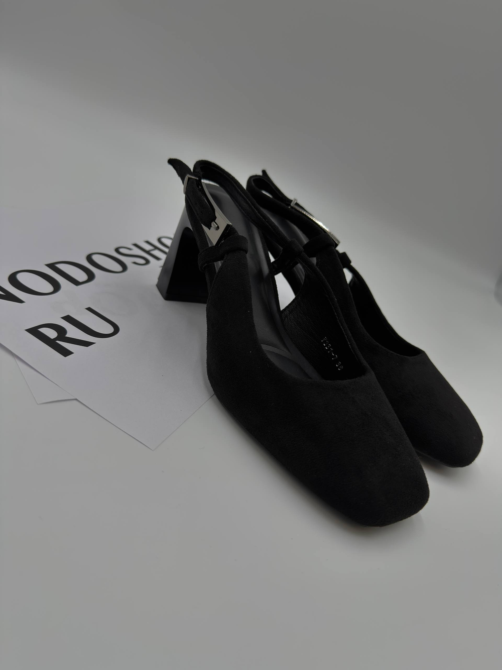 Туфли женские экокожа арт. 331-7 цвет "чёрный"