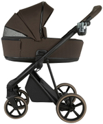Детская коляска Roan Sol 2.0 3 в 1 с автокреслом Pituso Baesa Pro Black SLL/34/T Turkish Coffe/Black/руч.Cappuccino