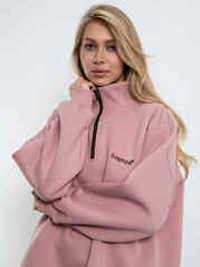 Свитшот на молнии Everest Розовая пудра