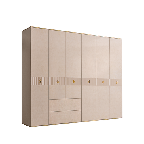 Шкаф 6-ти дверный без зеркал, с выдвижными ящиками