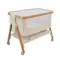 Колыбель приставная Tutti Bambini CoZee Scandinavian Walnut and Ecru с колесами