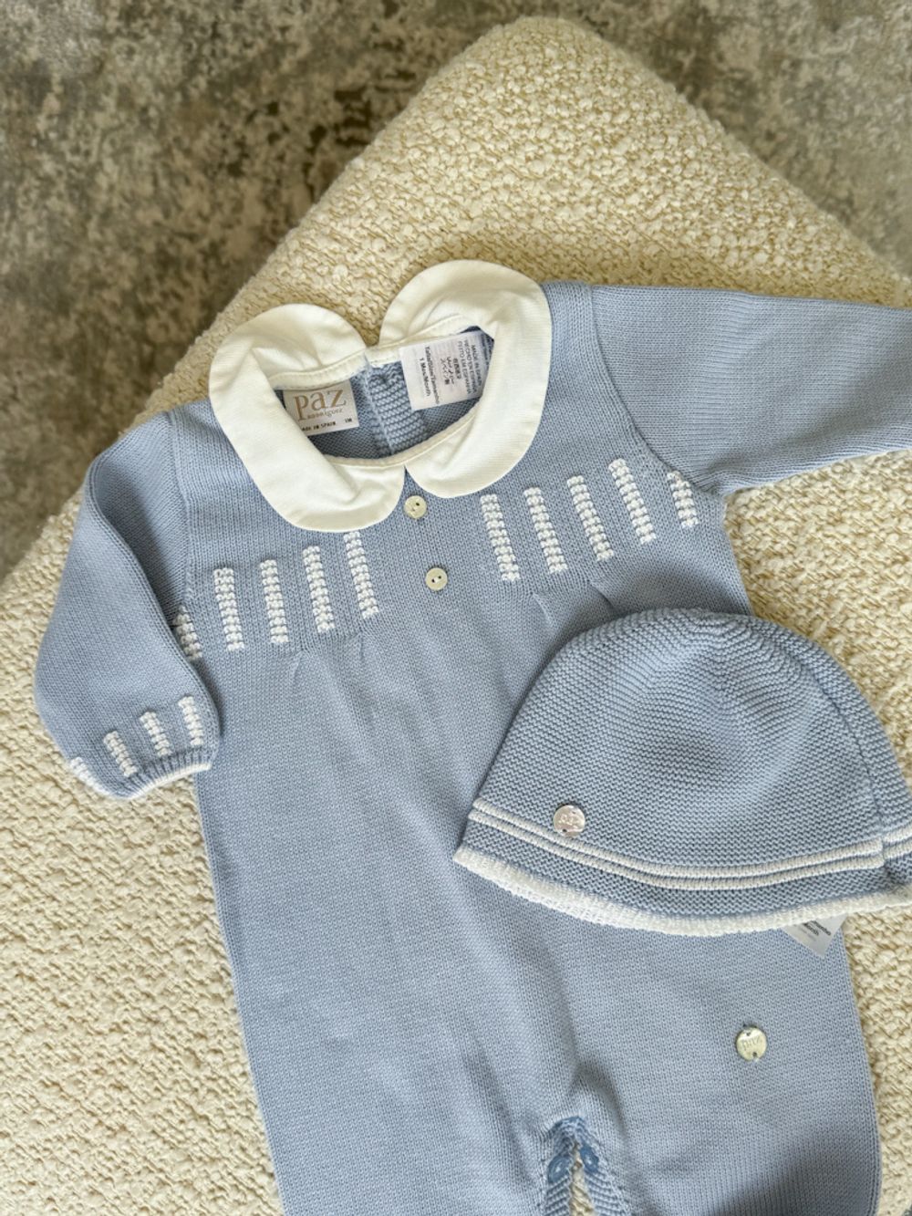 Новый трикотажный комбинезон слип с шапочкой Paz Rodriguez, 56