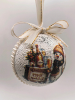 Набор ёлочных шаров "Снеговичок" 6шт