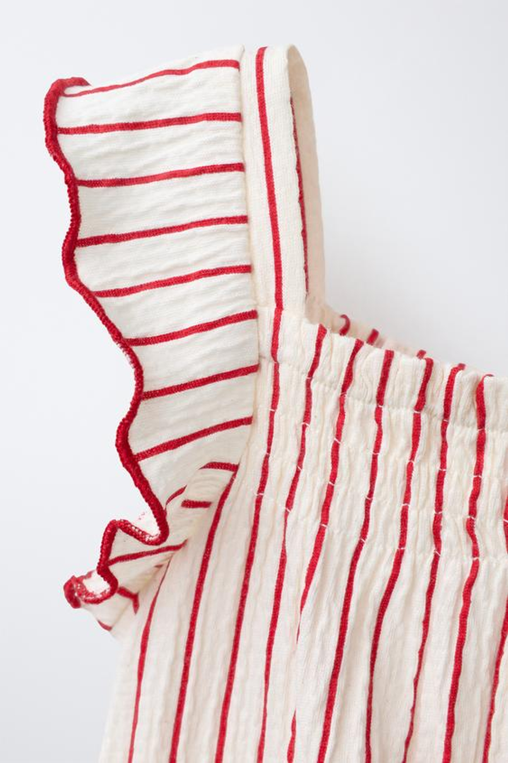 ZARA БОДИ В ПОЛОСКУ, БЕЛЫЙ/КРАСНЫЙ