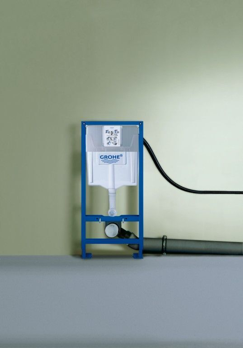 Инсталляция для подвесного унитаза Grohe Rapid SL 38929000 4 в 1 с кнопкой смыва
