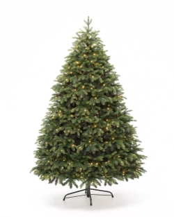 Искусственная елка Богемская 365 см., 1802 теплых белых LED ламп, Литая хвоя+ПВХ, ЕлкиТорг (180365)