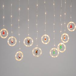 Светодиодная новогодняя гирлянда ЭРА ENING-MG занавес Волшебство теплый свет 2,7*0,5 м 120 led IP20