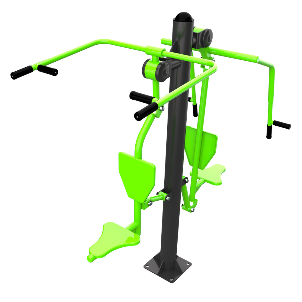 Smart-1056 Уличный тренажер Тяга Сверху - Жим от груди ZAVODSPORTA