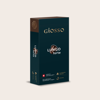 "LUNGO FORTE" GIOSSO Кофе натур-й жарен-й молотый в алюмин.капсул.(52г.*10 кол-во ед.в коробке)
