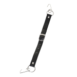 Кляп-крючок на чёрном кожаном ремешке ToyFa Theatre 708005