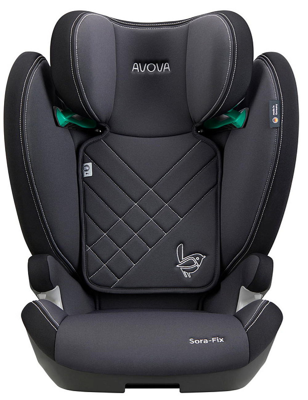 Автокресло Avova Sora Fix (15-36 кг, 100-150 см) Grey & Black