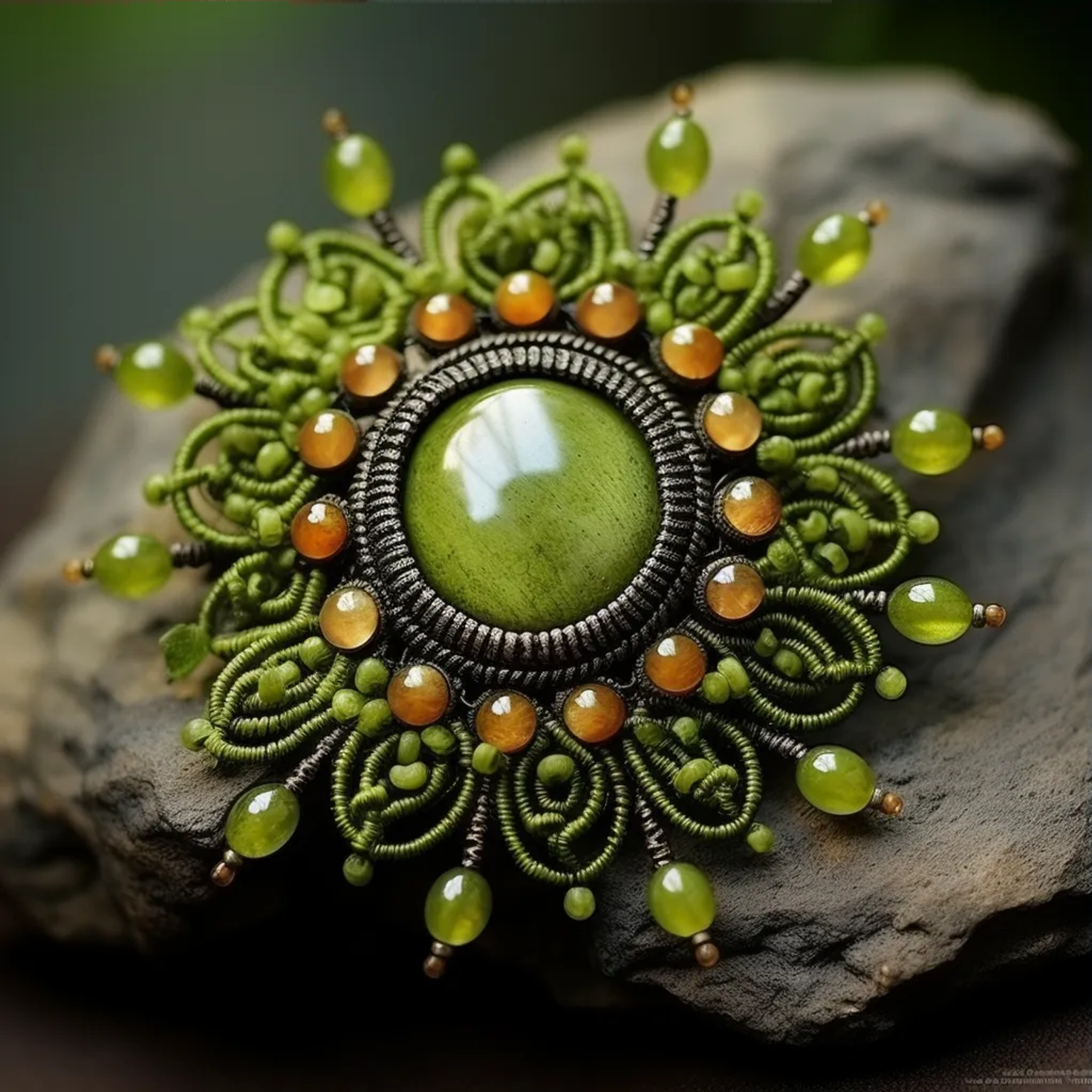 Как сделать брошь из бисера