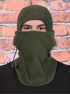 Тактическая зимняя балаклава флисовая Олива