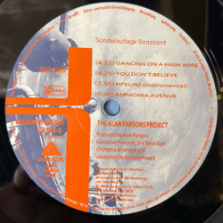 Винтажная виниловая пластинка LP The Alan Parsons Project Ammonia Avenue (Germany 1984) One Good Reason