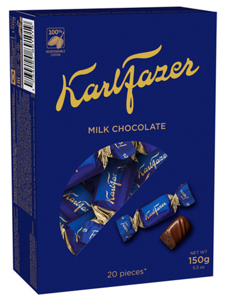 Конфеты Karl Fazer молочный шоколад 150г