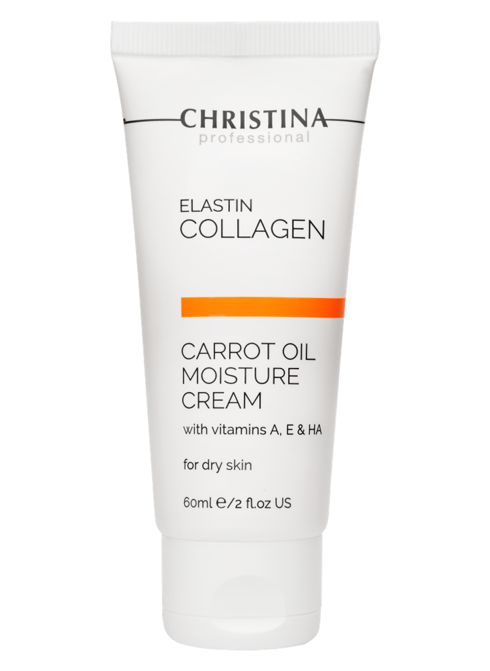 CHRISTINA Elastin Collagen Carrot Oil Moisture Cream with Vitamins A, E & HA for dry skin