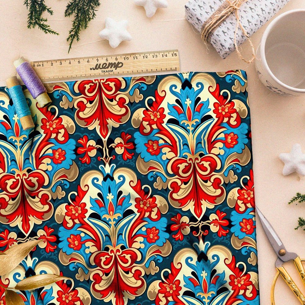 Ткань мембрана японский народный орнамент