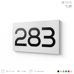 Номер на дверь 283, табличка на дверь для офиса, квартиры, кабинета, аудитории, склада, белая 120х70 мм, Айдентика Технолоджи
