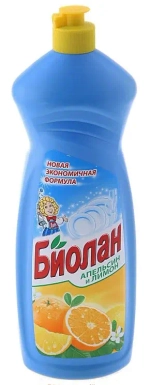 Средство для мытья посуды БИОЛАН ЖМС Апельсин и лимон 1000 мл.