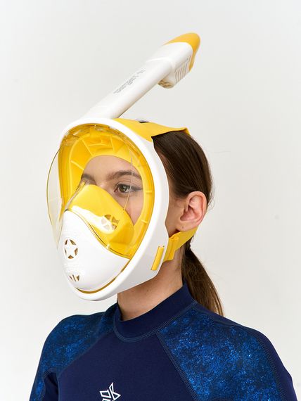 Маска полнолицевая Sargan Планета океан 2.0 белый/желтый