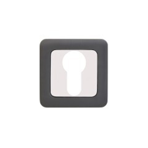 Накладка для цилиндр./механизма АЛЛЮР АРТ ЕТ-S1 МВN/СР (4242) графит/хром  / 11452