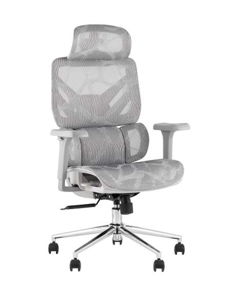 Кресло офисное TopChairs Structo серая сетка