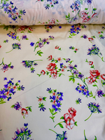Ткань хлопок100% Gai Mattiolo / премиум дизайнерская мода (Италия) цветочный сатин/ поплин ш-150см 1 м