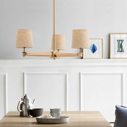 Люстра На Штанге Jorgenson D70 White/Dark Wood By Imperiumloft