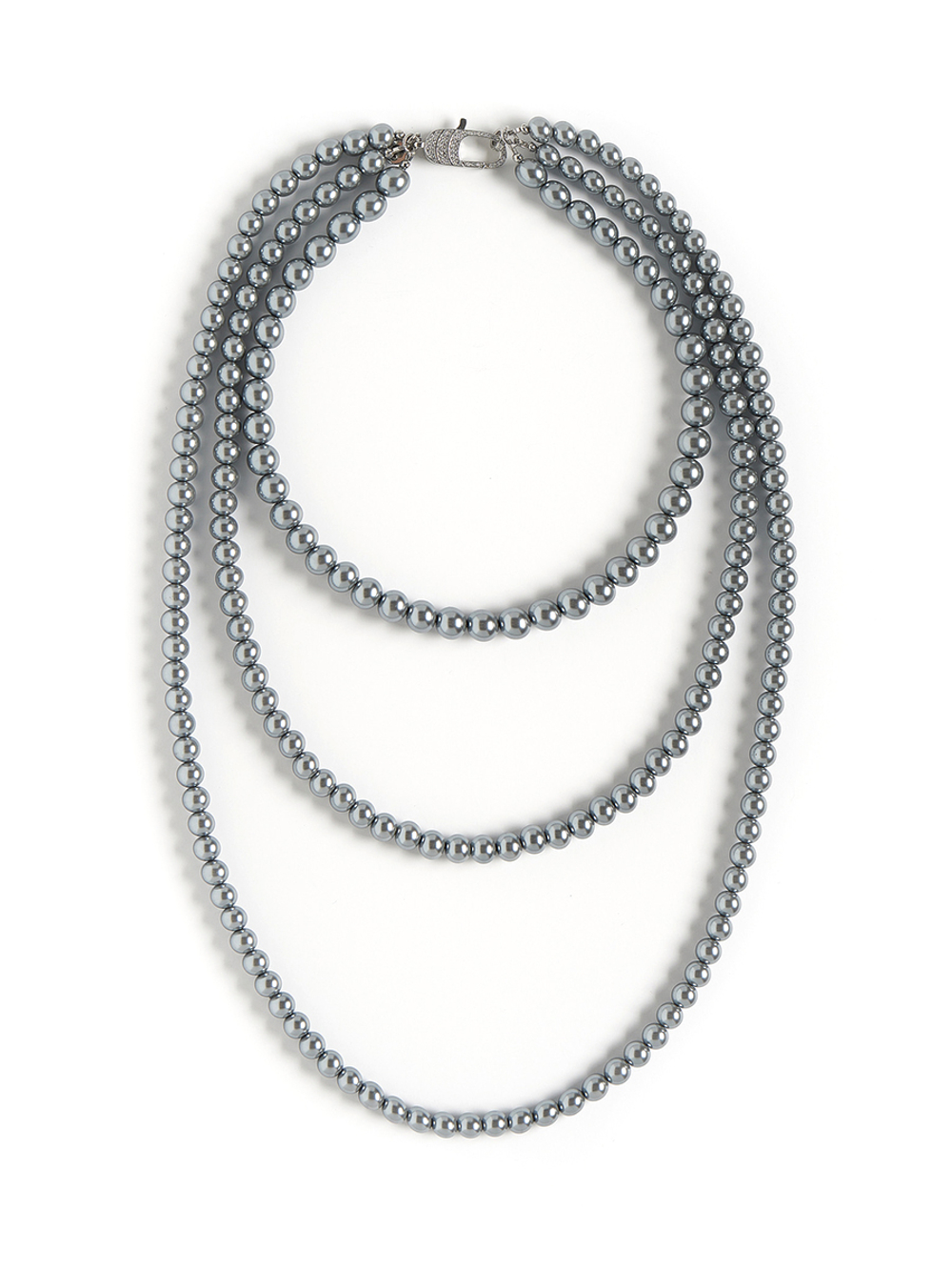 Колье "Trio Long Dark Gray"