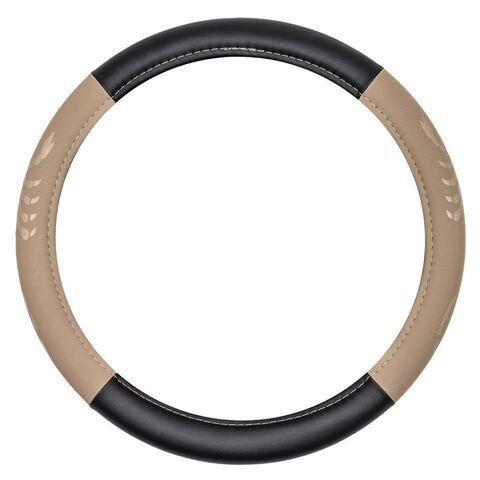 Оплетка на руль Black+Beige DSV, R99301, чер-беж