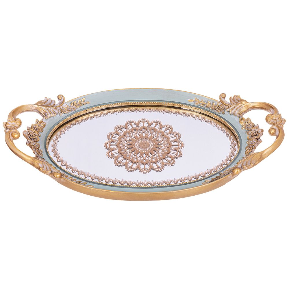 ПОДНОС ДЕКОРАТИВНЫЙ 43.3*24*5.3CM