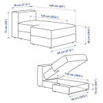 Кресло-кровать - IKEA  JÄTTEBO/JATTEBO/ЙЕТТЕБО/ЯТТЕБО ИКЕА, 71х95х160 см, серый