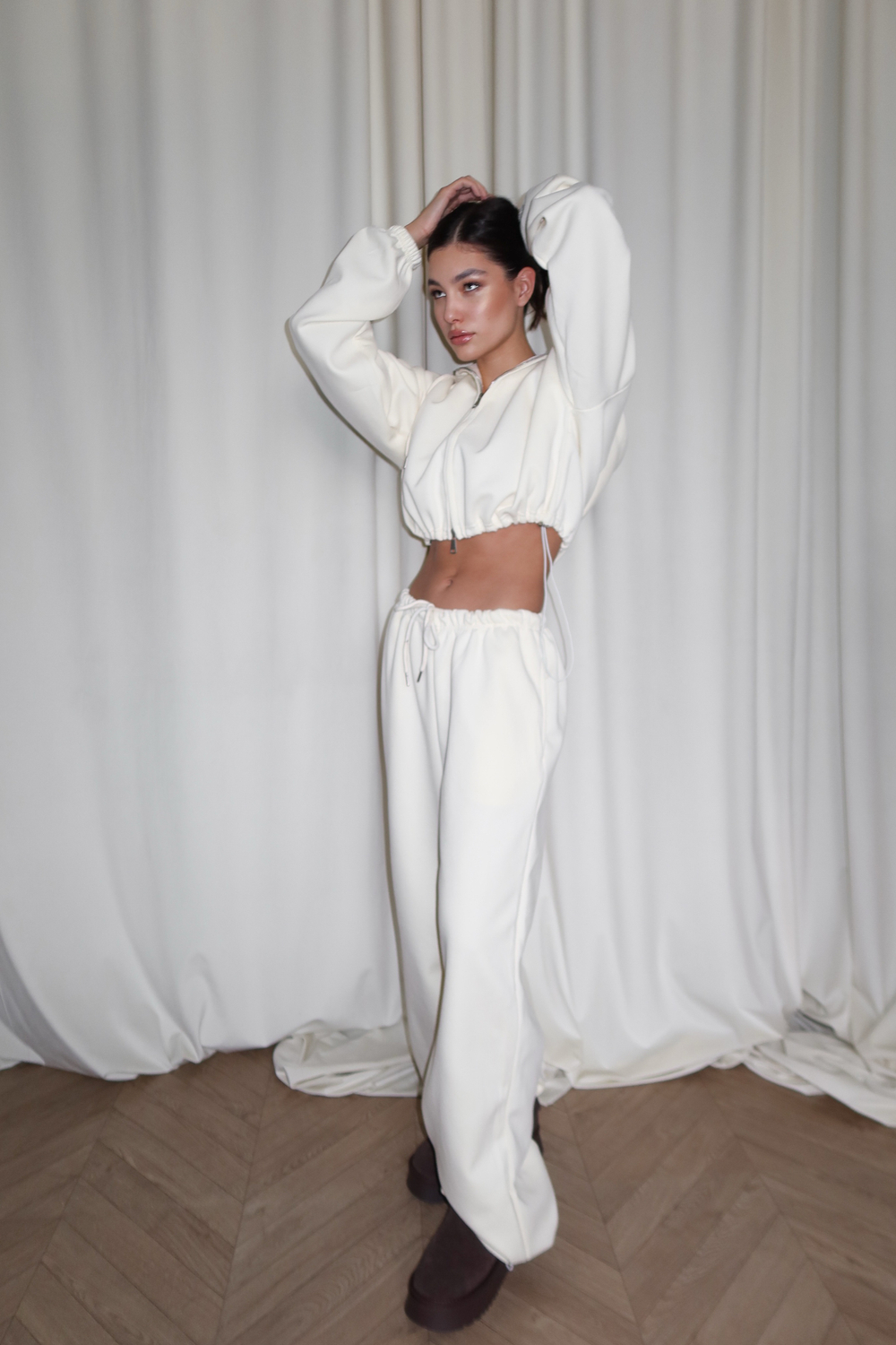 Комплект спортивный, утепленный, худи и брюки