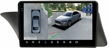 Магнитола Lexus ES200, ES250, ES350 2015-2018 (джойстик - шайба) - FarCar BX9-360-ES12B монитор 9.5" 2K QLED на Android 13, 6Гб+128Гб, CarPlay, 4G SIM-слот, 4 камеры в комплекте