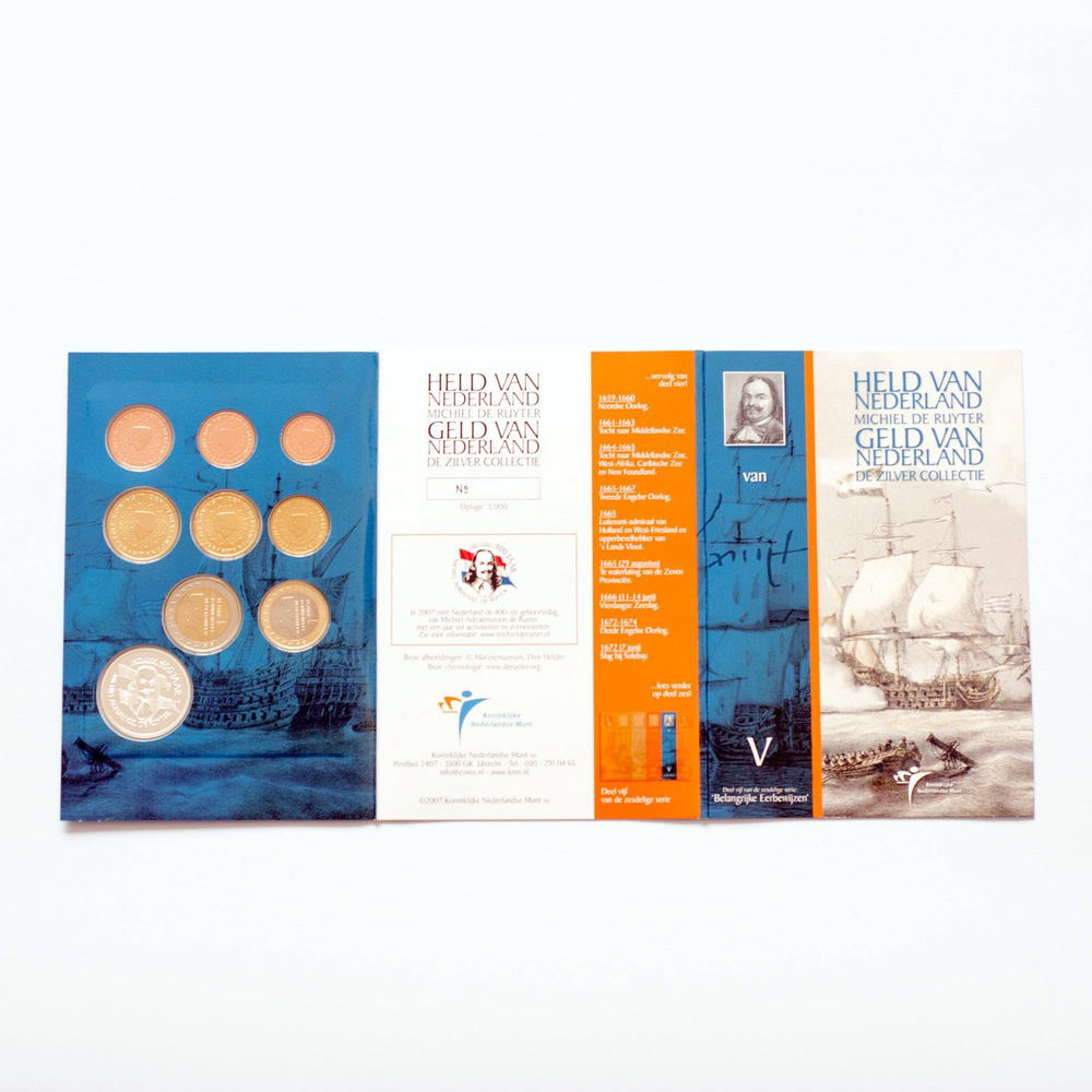 Netherlands 2007 Year Sets "Michiel de Ruyter" 6 Coin Sets