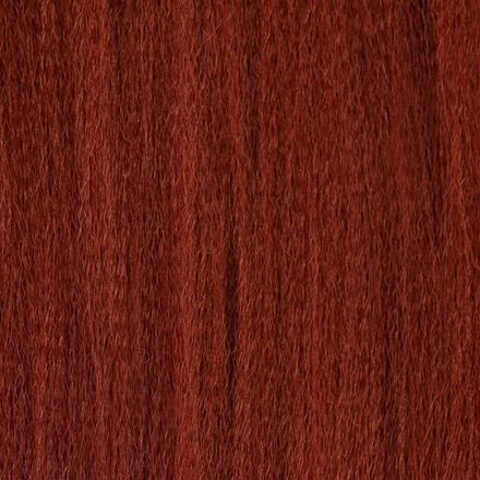 SIM-BRAIDS Канекалон однотонный, гофрированный, 65 см, 90 гр, цвет тёмно-рыжий(#350)