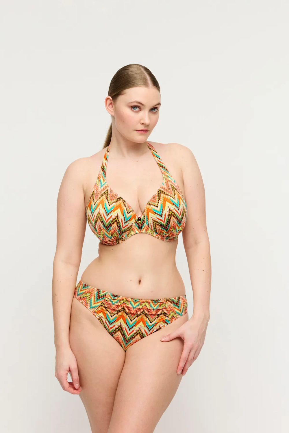 PRIMADONNA Swim Tubou Топ с V-образным вырезом и подкладкой, разноцветный